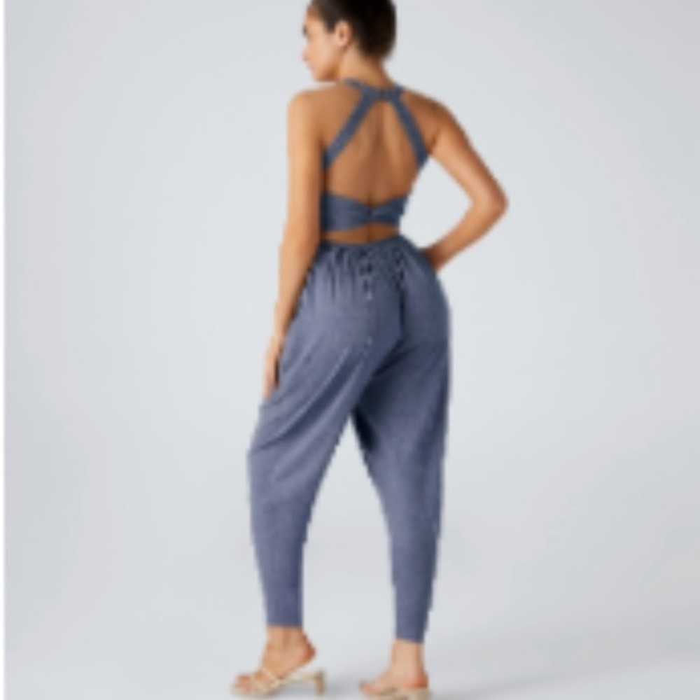 HALARA Strappy Blue Jumpsuit